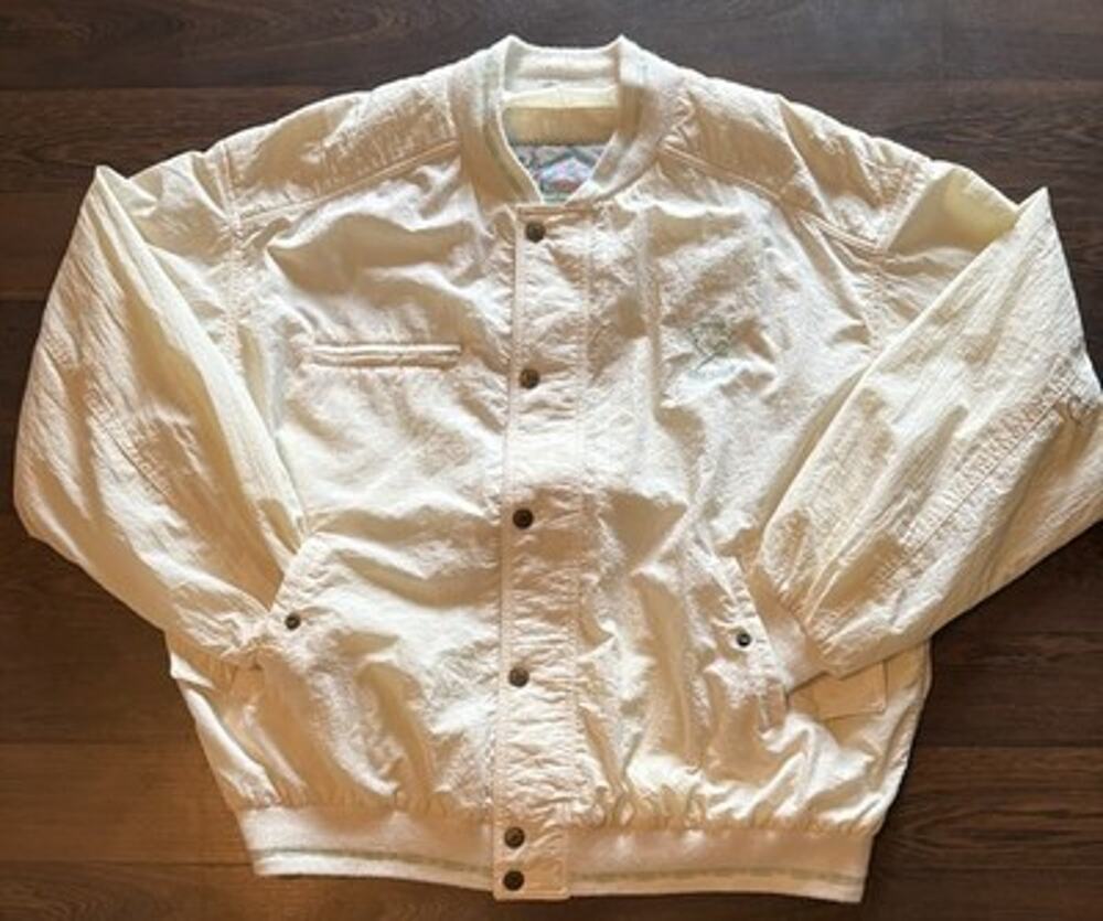 Vintage 80s Mighty-Mac Nylon Bomber Jacket Country Club XL